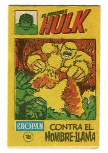CROMO MINI-COMIC CROPAN INCREIBLE HULK N.18 cromos 1981 coleccion marvel(8 PAGs) - Zdjęcie 1 z 5