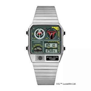 CITIZEN ANA-DIGI TEMP STAR WARS Model Limited Boba Fett JG2110-51W New Japan - Picture 1 of 5