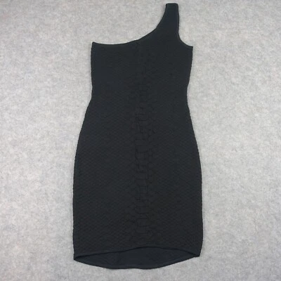 Vestido GUESS para mujer XLarge negro serpiente correa para un hombro ceñido al cuerpo elástico fecha XL Foto 1 de 4