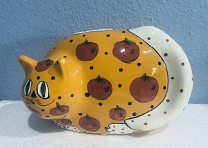 Ganz Katze Sparschwein "Tom Cat" von Pati bemalte Tomaten - Bild 1 von 11