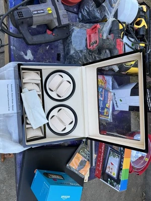 Enrollador de 4 relojes con espacio de almacenamiento de 5 relojes, pantalla LCD, control táctil Foto 1 de 2