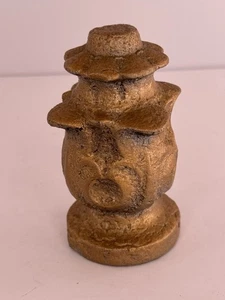 Fermacarte vintage stile finale dorato tavolo scultura architettonica decorazione - Foto 1 di 13