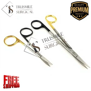 Iris 4.5" CVD &Kelly Scissor 6.5" CVD SuperCut Dental Plastic Surgery Stainless - Picture 1 of 2