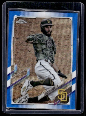 2021 Topps Chrome Blue Eric Hosmer 35/75 #112 San Diego Padres - Image 1 of 2