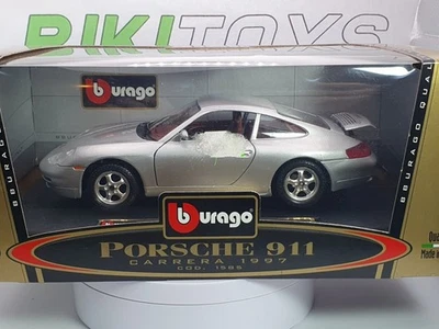Porsche 911 996 Burago 1/24 Argento 1997 - Immagine 1 di 4