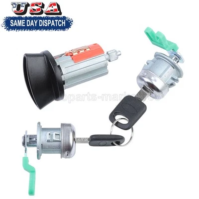 Cilindros de bloqueo de puerta e interruptor de encendido con llaves para Ford E150/250/350 1996-2008 Foto 1 de 4