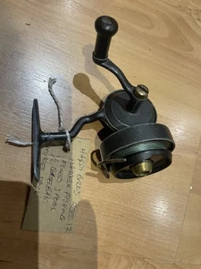 REEL12 MULINELLO DA PESCA VINTAGE HARDY BROS HARDEX BOBINA FISSA MEZZA CAUZIONE JW DAY 110 - Foto 1 di 8