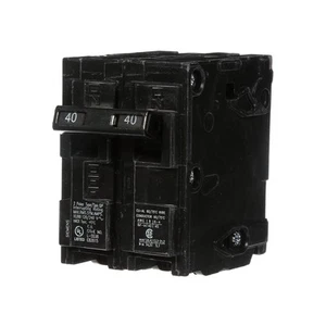 Q240 40-Amp zweipoliger Typ QP Leitungsschutzschalter, schwarz - Bild 1 von 4