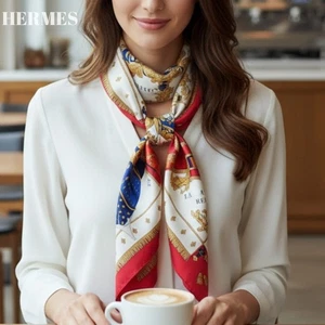 Corbata HERMES, roja, sin usar - Imagen 1 de 10