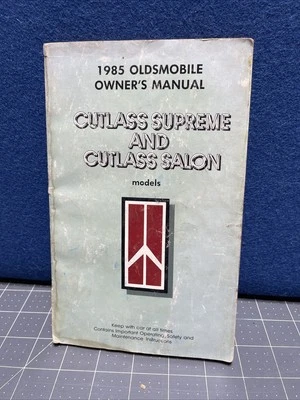1985 Oldsmobile Cutlass Supreme and Cutlass Salon Owner's Manual - Image 1 of 4