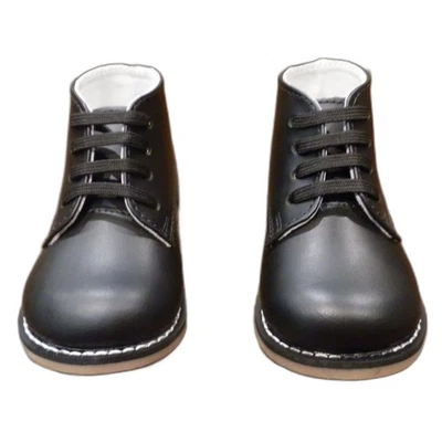 Josmo Walker Black Logan Leather Baby Shoes Size 3 1/2 New - Image 1 of 4