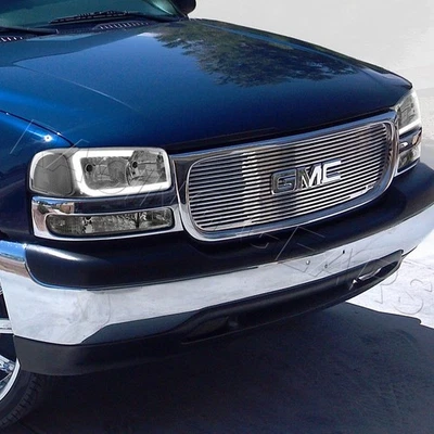 PARA GMC YUKON/SIERRA 1500 2500 HUMO DRL FAROS LED + PARACHOQUES CON REFLECTOR TRANSPARENTE Foto 1 de 4