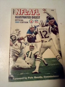 1969 First NFL-AFL Illustrated Digest Joe Namath - Bild 1 von 3