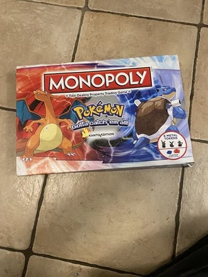 Hasbro Pokemon Monopoly Kanto Edition board game please see description - Image 1 of 4