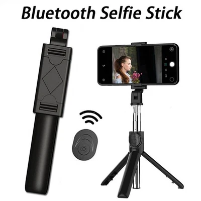Trípode Selfie Stick con control remoto Bluetooth portátil para teléfonos iPhone/Android Foto 1 de 4