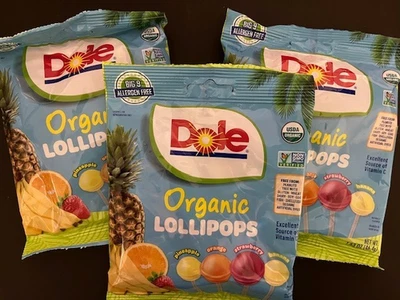 Dole органические леденцы 4 различных вкусов Kid закуски - большой 9 аллерген бесплатно - 3 мешка - Изображение 1 из 2