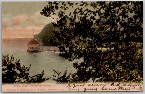 c1907 Uferszene Underwood Spring Park Falmouth Maine ME Pavillon - Bild 1 von 2