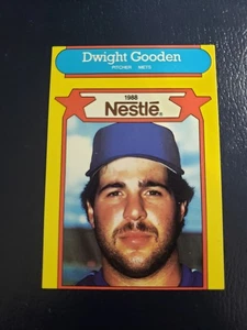 Pete Incaviglia Dwight Gooden NY Mets 1988 Nestle Miscut RARE ODDBALL - Picture 1 of 2