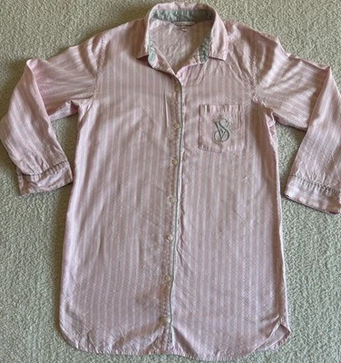 Victorias Secret VS Sleepshirt Cotton Modal Flannel  Pajama Dress Size XS/TP - Image 1 of 4