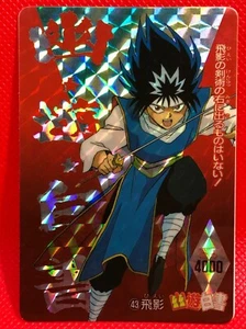 Tarjeta coleccionable Hiei Yu Hakusho prisma juego de cartas coleccionables japonés Amada Shueisha de Japón - Imagen 1 de 10