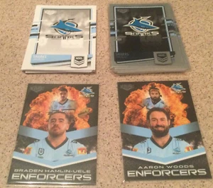 2021 NRL ELITE SHARKS ENFORCERS,PARALLEL & COMMON SET - Picture 1 of 1