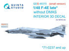 QTSQDS48370 1:48 Quinta Studio Interior 3D Decal - F-4E Phantom II Late without
