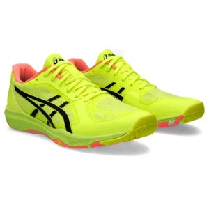 asics Table Tennis Shoes DYNAFEATHER PARIS1073A075 Safety Yellow/Black 25.5 - Picture 1 of 8