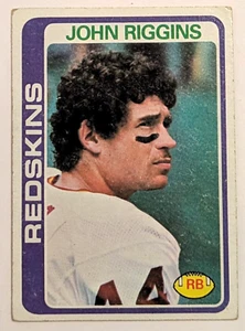 Tarjeta de fútbol americano John Riggins - 1978 Topps #215 - Washington Redskins - Imagen 1 de 2