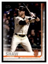 2019 Topps #611 CHRIS SHAW RC San Francisco Giants Rookie
