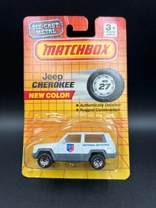 Matchbox Jeep Cherokee White 1990 1-75 MB 27 New Color MIP! - Picture 1 of 3