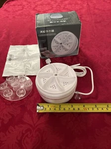 Mini Washing Machine Portable Ultrasonic Turbine Laundry Washer Travel Home - Picture 1 of 6