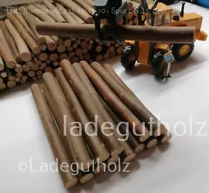 Ladegut Holz - Stammholz Länge 135 Ø 11 - 15 mm- 10 Stück für Spur 0 (1:43-1:48) - Bild 1 von 3
