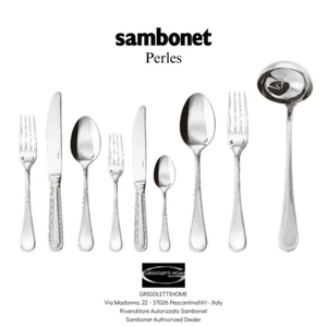 Sambonet Perles Monoblocco - Set Posate 75 Pezzi 12 persone -20% - Rivenditore - Foto 1 di 8