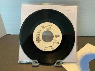 •Hank Williams Jr. * Hotel Whiskey / The Count Song * Curb 7-19023 •7” Vinyl 45• - Image 1 of 3