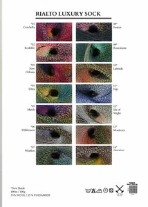 Debbie Bliss Luxury Rialto Sock - 100g - 75% Wool, 25% Polyamide - Picture 1 of 16