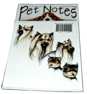 Yorkshire Terrier Yorkie Haustier 6 Notizen Karten & Umschläge 5 1/2" x 4 1/4" Vintage 90er - Bild 1 von 2