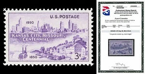 Scott 994 1950 3c Kansas City Issue Mint Graded XF-Sup 95 NH with PSE CERT - Picture 1 of 1