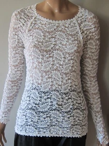 ISABEL MARANT ETOILE YORK White Crochet Lace Top - Picture 1 of 9