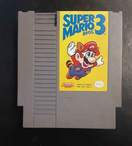Vintage 80er Jahre Nintendo Super Mario Bros 3 Spiel Patrone nur/funktioniert - Bild 1 von 2