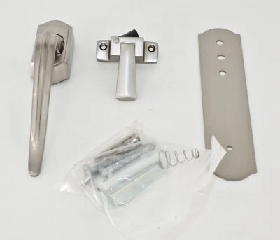 Wright Storm Door Hardware Pull Handle Latch Solid Brass Silver Nickel Finish - Image 1 of 4