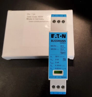 BUSSMANN BSPH2A24D24LVR BUSSMAN SURGE PROTECTIVE DEVICE (SPDs) BSP LV POWER 2 POLE SERIES