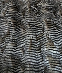 Faux Fur Fabric Fancy Feather .5-2in Long Pile Fur Fabric 60"Wide SBY - Beige - Picture 1 of 10