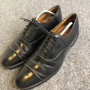 Allen Edmonds Shoes Mens 10.5 D Black Park Avenue Dress Leather Cap Toe Oxford - Picture 1 of 9