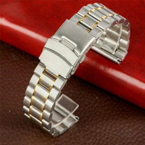 Multicolor 18/20/22MM Stainless Steel Watch Band Replacement Bracelet Strap - Picture 1 of 17