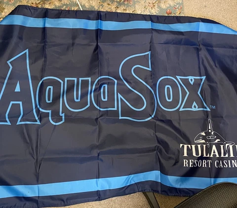 Everett Aquasox Flag SGA 8/7/22 Seattle Minor League Baseball Giveaway flag lot Cover