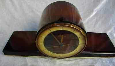 alte Kaminuhr, Buffetuhr, Hochglanz 50 ziger Jahre, Schrankuhr, Alcania - Bild 1 von 4