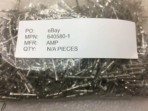 640580-1 AMP CONN PIN 18-26AWG CRIMP TIN 40 PIECES - Picture 1 of 1