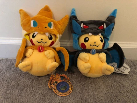 Pikachu Charizard X and Y Plush Stuffed Animals Cover