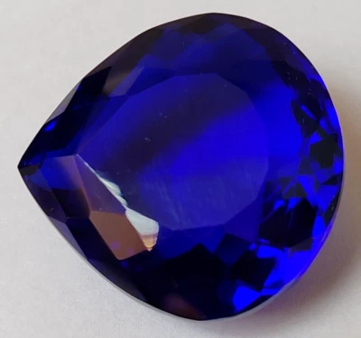 AAA+ 72.45ct. Large Blue Tanzanite Pear Cut Loose Gemstone Gift for Birthday/Her - Image 1 of 4