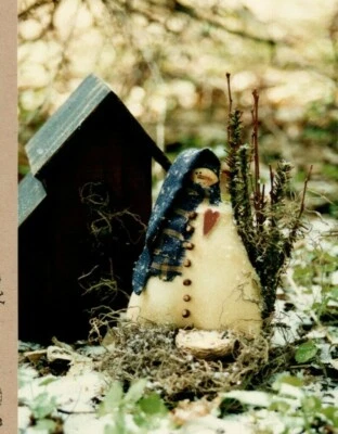 Winter Friend Snowman Doll Figure Sewing Pattern Primitive Folk Art Christmas - Image 1 of 2
